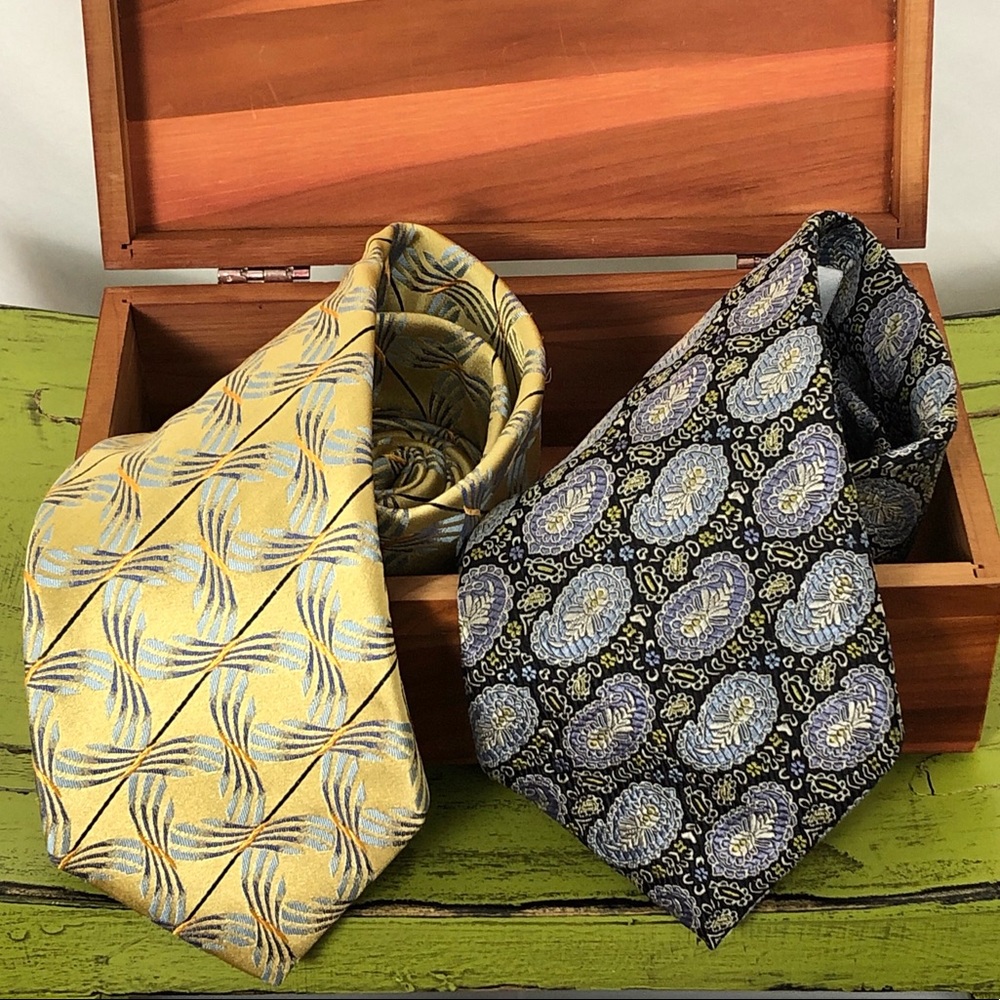 XMI Platinum Silk Ties Bundle of 2